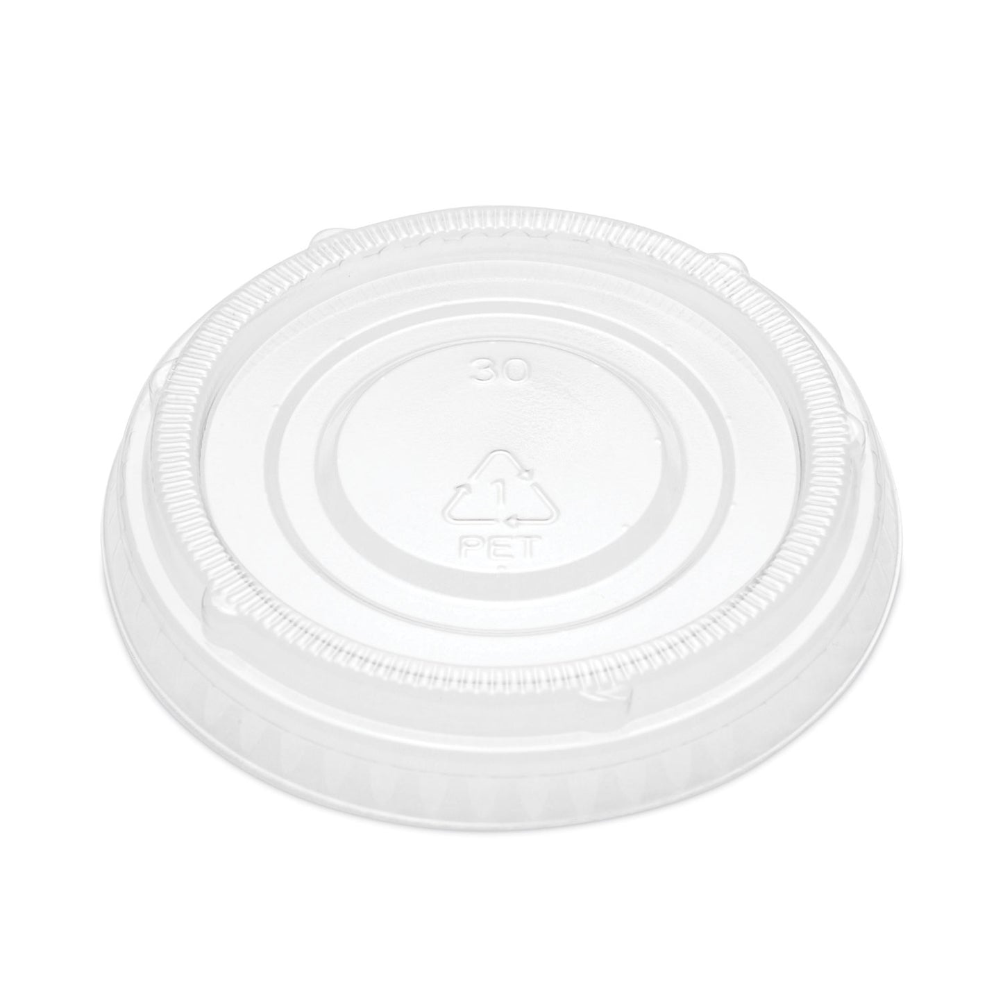 SupplyCaddy Portion Cup Lids, Fits 2 oz Portion Cups, Clear, 2,500/Carton (005L2C)