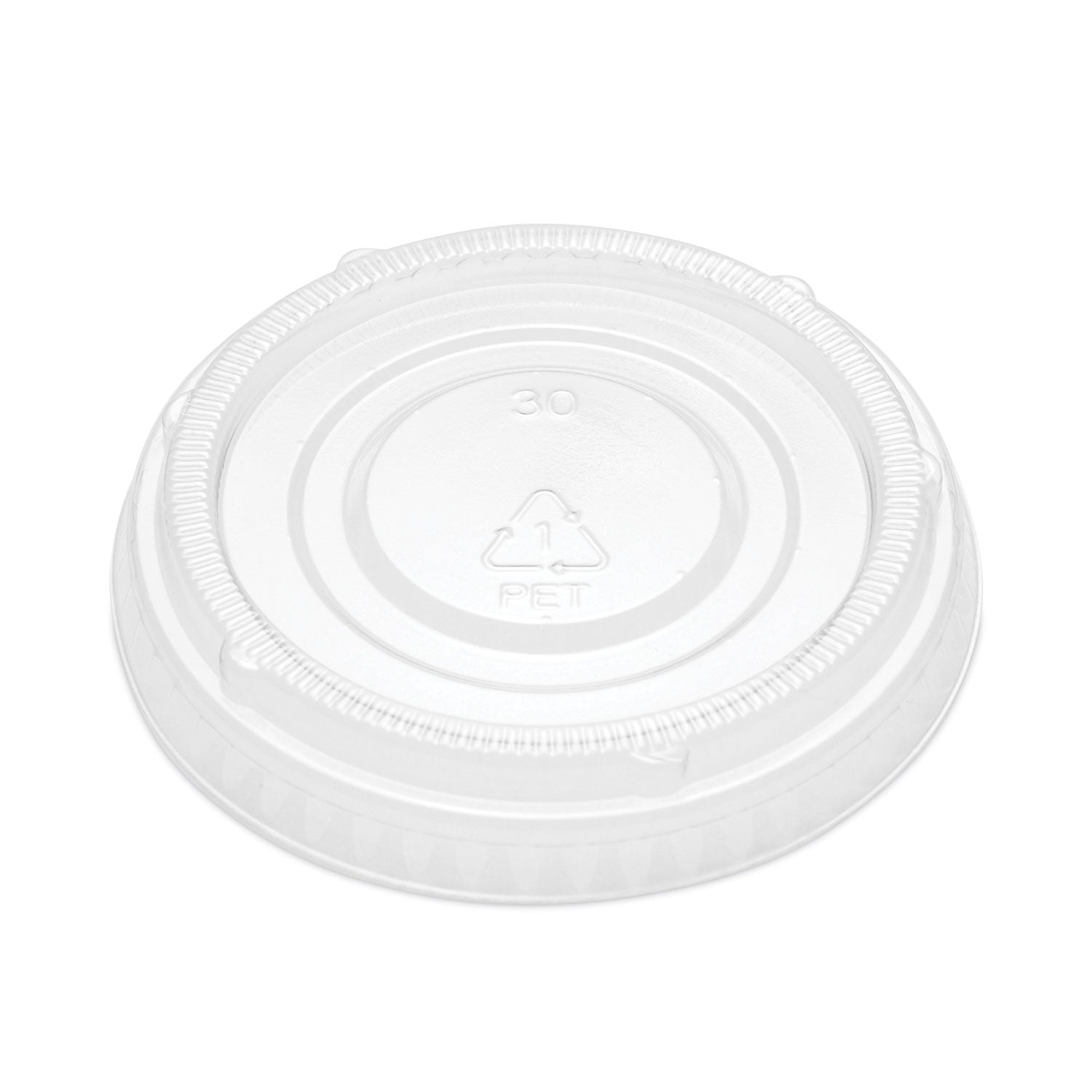 SupplyCaddy Portion Cup Lids, Fits 2 oz Portion Cups, Clear, 2,500/Carton (005L2C)