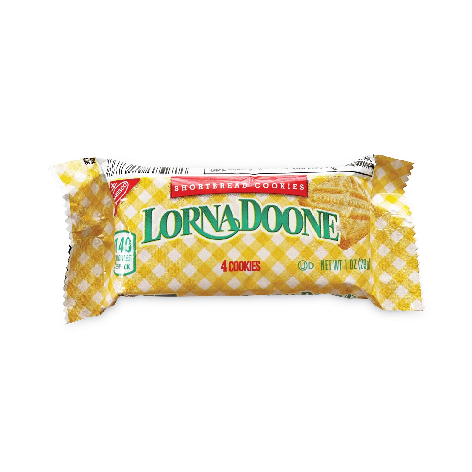 Nabisco Lorna Doone Shortbread Cookies, 1 oz Packet, 120 Packets/Box, 4 Boxes/Carton (30400097)