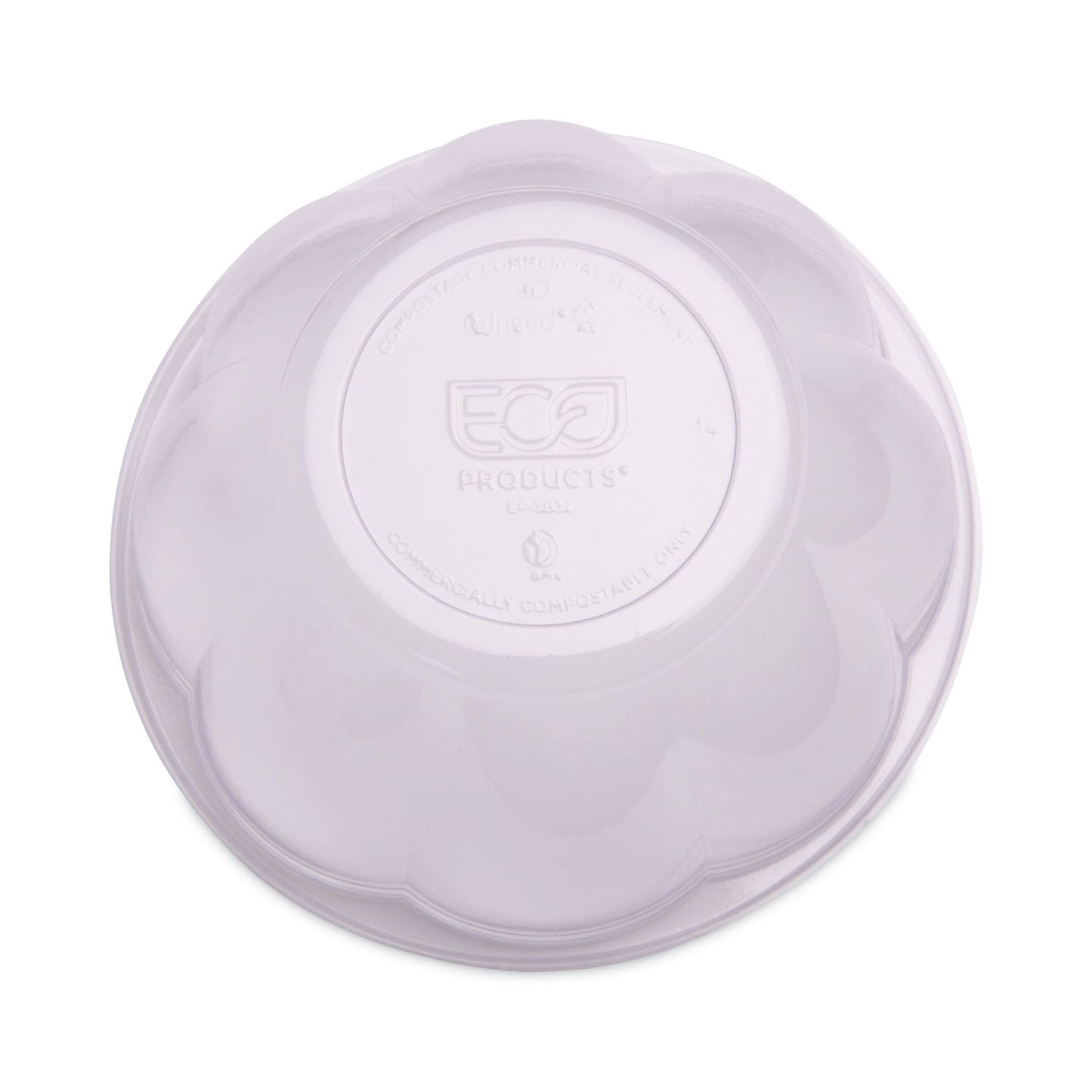 Eco-Products Renewable and Compostable Containers, 18 oz, 5.5" Diameter x 2.3"h, Clear, Plastic, 150/Carton (EPSB18)