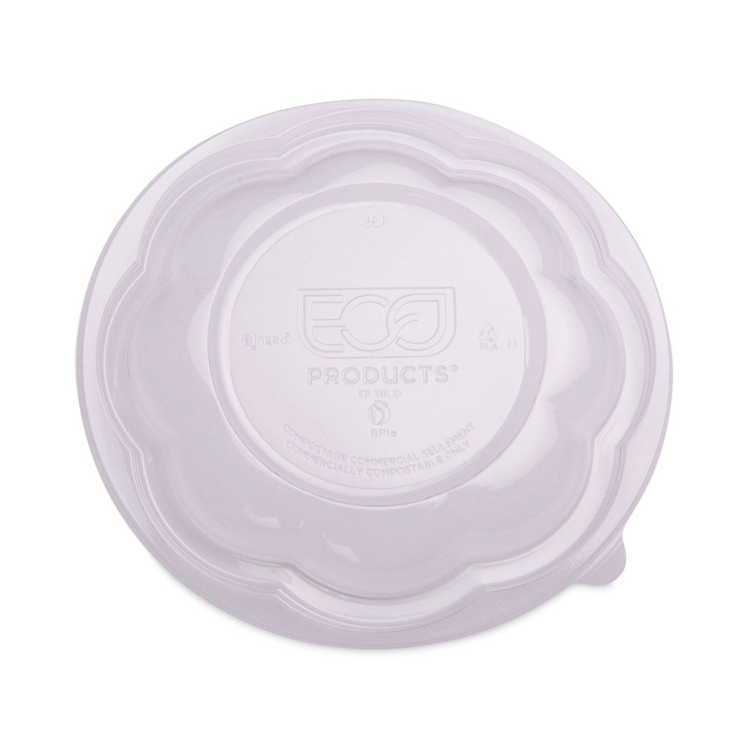 Eco-Products Renewable and Compostable Containers, 18 oz, 5.5" Diameter x 2.3"h, Clear, Plastic, 150/Carton (EPSB18)