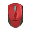 Innovera Mini Wireless Optical Mouse, 2.4 GHz Frequency/30 ft Wireless Range, Left/Right Hand Use, Red/Black (62204)