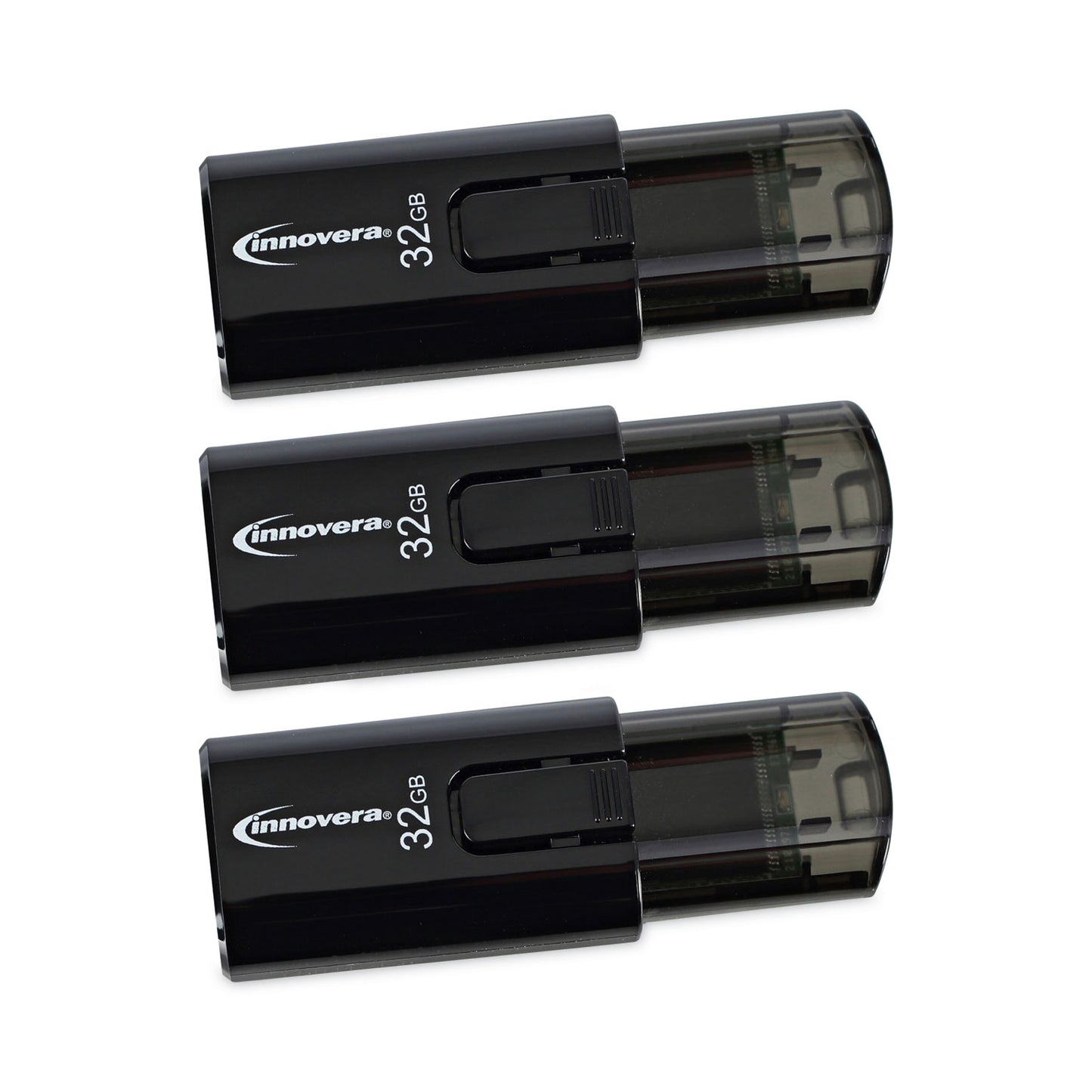 Innovera USB 3.0 Flash Drive, 32 GB, 3/Pack (82332)