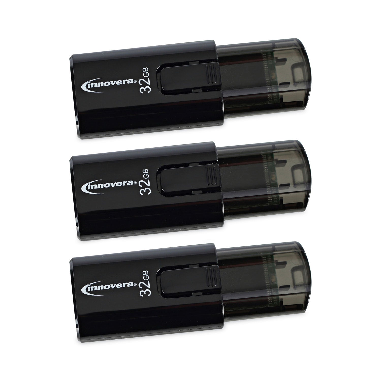 Innovera USB 3.0 Flash Drive, 32 GB, 3/Pack (82332)