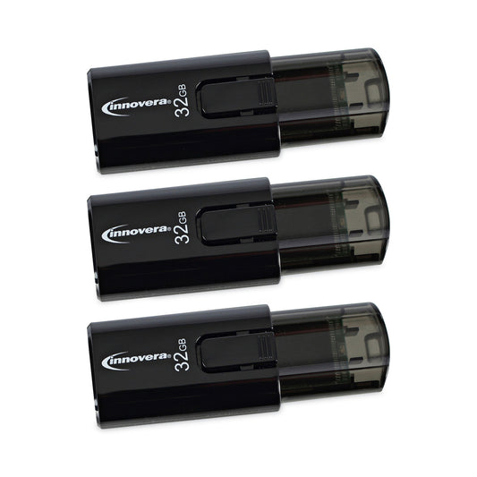 Innovera USB 3.0 Flash Drive, 32 GB, 3/Pack (82332)