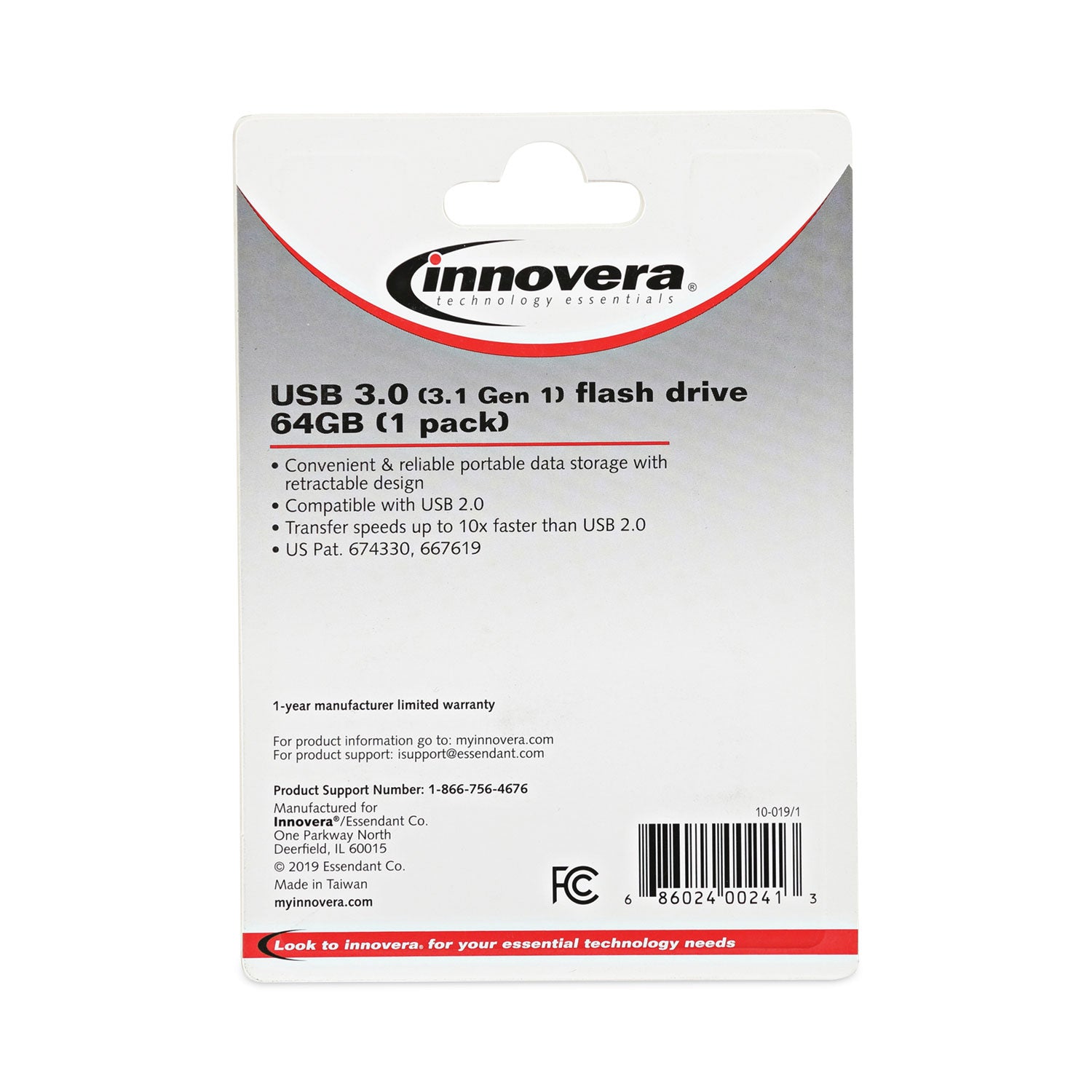 Innovera USB 3.0 Flash Drive, 64 GB (82064)