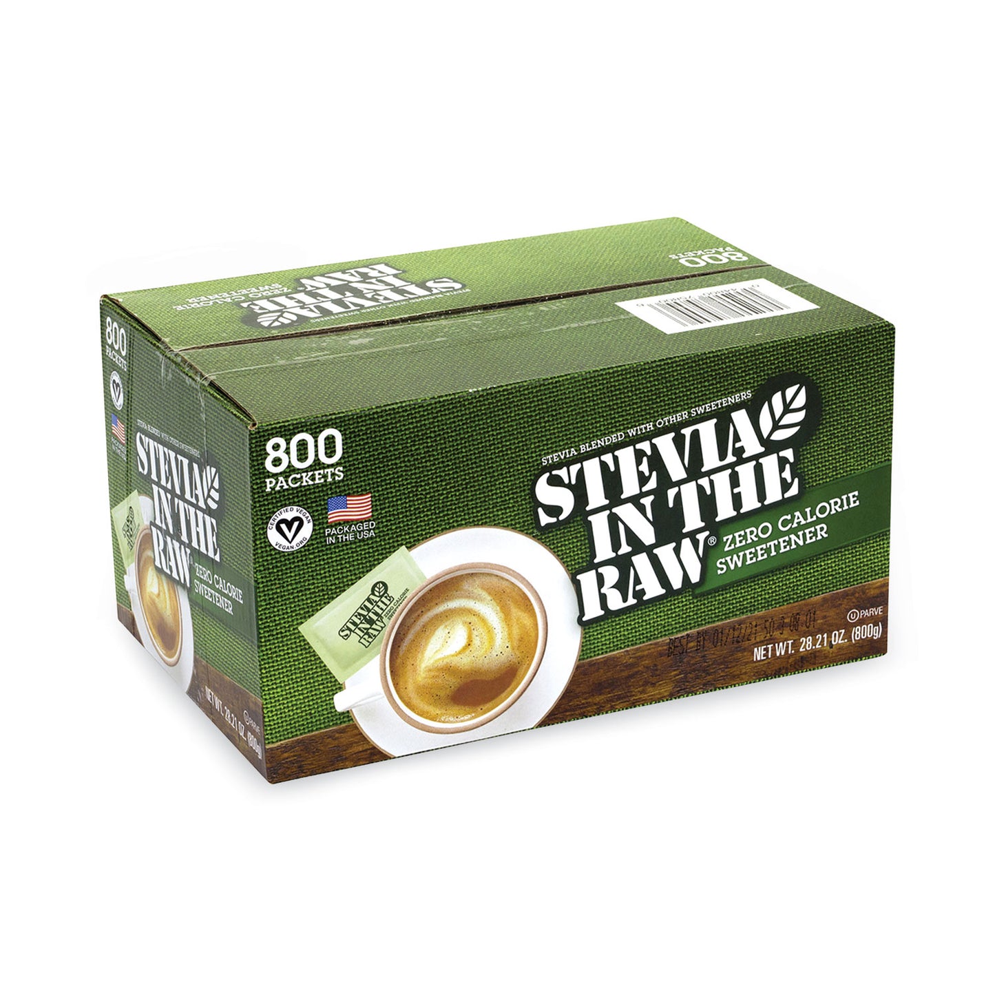 Stevia in the Raw Sweetener, 1 g Packet, 800 Packets/Box (22000441)