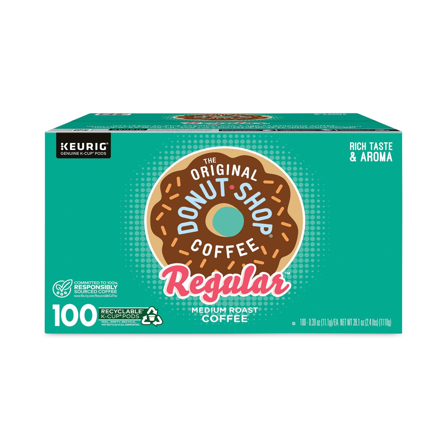 The Original Donut Shop Donut Shop Coffee K-Cups, Regular, 100/Carton (22000684)