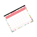 Blue Sky Day Designer Peyton Academic Desk Pad, Floral Artwork, 22 x 17, Black Binding, Clear Corners, 12-Month (July-June): 2024-2025 (107938)