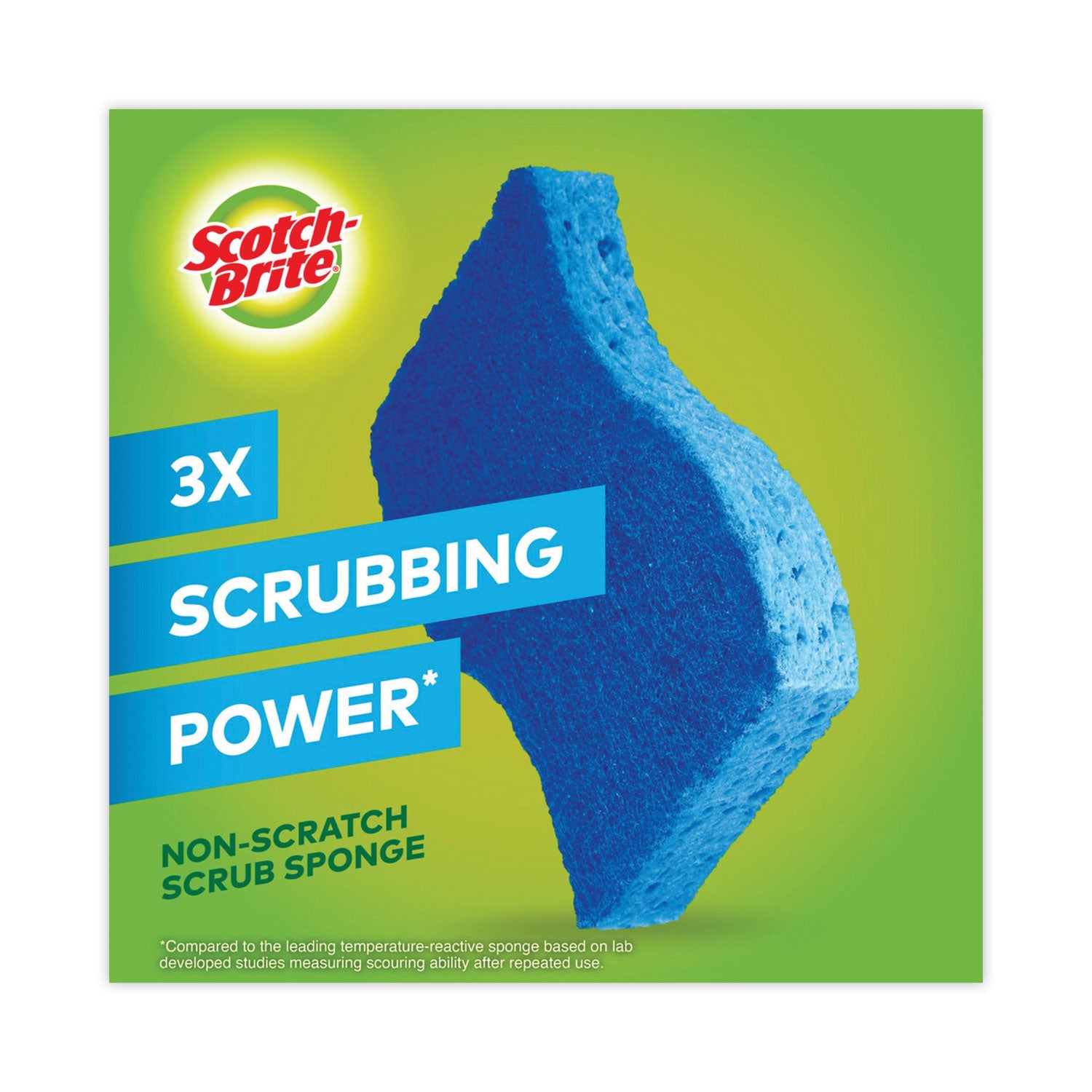 Scotch-Brite Non-Scratch Multi-Purpose Scrub Sponge, 4.4 x 2.6, 0.8" Thick, Blue, 6/Pack (526)