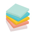 Post-it Original Pads in Beachside Cafe Collection Colors, 3" x 3", 100 Sheets/Pad, 12 Pads/Pack (654AST)