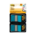 Post-it Standard Page Flags in Dispenser, Blue, 50 Flags/Dispenser, 2 Dispensers/Pack (680BE2)