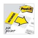 Post-it Arrow Message 1" Page Flags, "Notarize," Yellow, 50 Flags/Dispenser, 2 Dispensers/Pack (680NZ2)