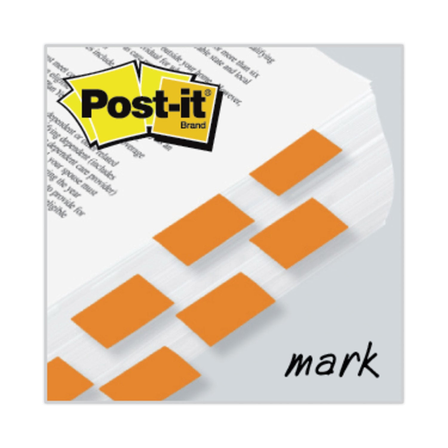 Post-it Standard Page Flags in Dispenser, Orange, 50 Flags/Dispenser, 2 Dispensers/Pack (680OE2)