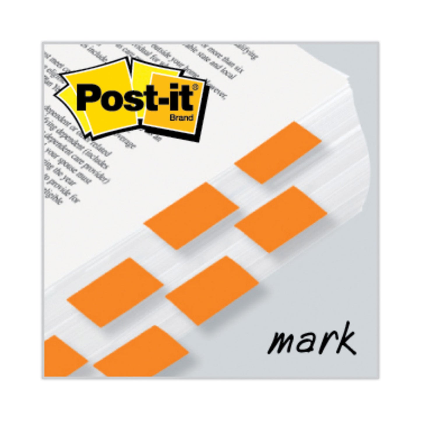 Post-it Standard Page Flags in Dispenser, Orange, 50 Flags/Dispenser, 2 Dispensers/Pack (680OE2)