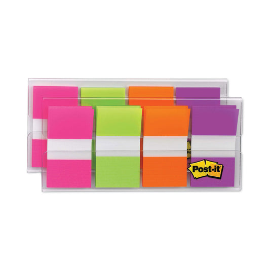 Post-it Page Flags in Portable Dispenser, Bright, 160 Flags/Dispenser (680PGOP2)