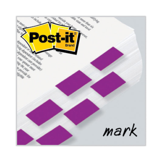 Post-it Standard Page Flags in Dispenser, Purple, 50 Flags/Dispenser, 2 Dispensers/Pack (680PU2)