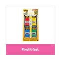 Post-it Page Flag Value Pack, Assorted, 200 1" Flags + Highlighter with 50 0.5" Flags (680RYBGVA)