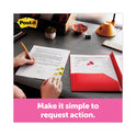 Post-it Arrow Message 1" Page Flags, "Sign Here", Yellow, 50 Flags/Dispenser, 2 Dispensers/Pack (680SH2)