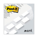 Post-it Standard Page Flags in Dispenser, White, 50 Flags/Dispenser, 2 Dispensers/Pack (680WE2)