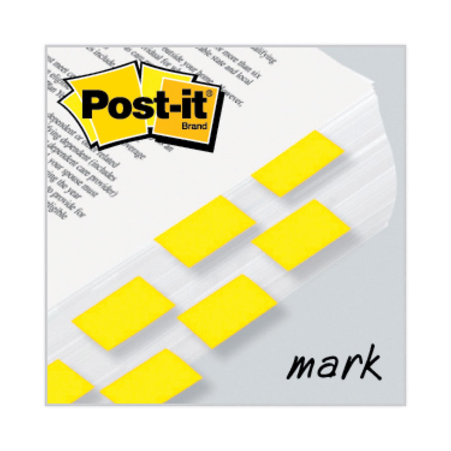 Post-it Standard Page Flags in Dispenser, Yellow, 50 Flags/Dispenser, 2 Dispensers/Pack (680YW2)