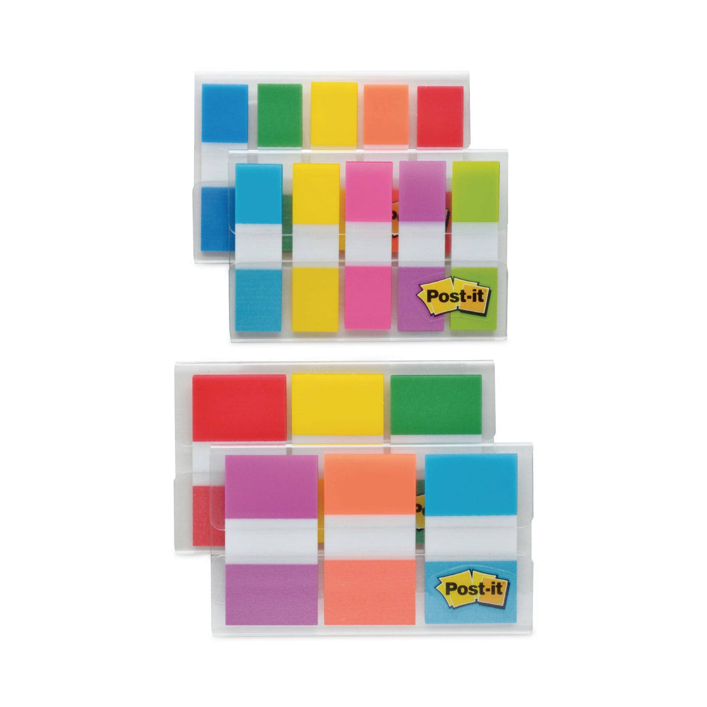 Post-it 0.5" and 1" Page Flag Value Pack, Nine Assorted Colors, 320/Pack (683XL1)