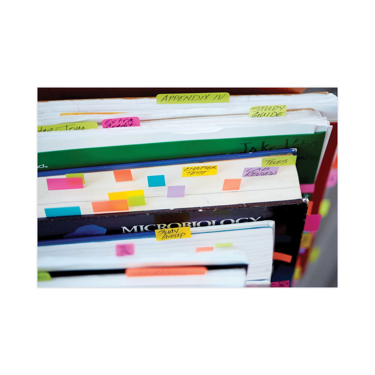 Post-it 0.5" and 1" Page Flag Value Pack, Nine Assorted Colors, 320/Pack (683XL1)