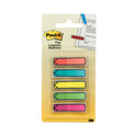 Post-it Arrow 0.5" Page Flags, Five Assorted Bright Colors, 20/Color, 100/Pack (684ARR2)