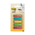 Post-it Arrow 0.5" Page Flags, Five Assorted Bright Colors, 20/Color, 100/Pack (684ARR2)