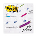 Post-it Arrow 0.5" Page Flags, Four Assorted Bright Colors, 24/Color, 96 Flags/Pack (684ARR4)