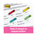 Post-it Arrow Message 0.5" Page Flags w/Dispensers, "Sign Here", Asst Primary, 30 Flags Dispenser, 4 Dispensers/Pack (684SH)