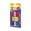 Post-it 1" Plain Solid Color Tabs, 1/5-Cut, Assorted Primary Colors, 1" Wide, 66/Pack (686RYB)