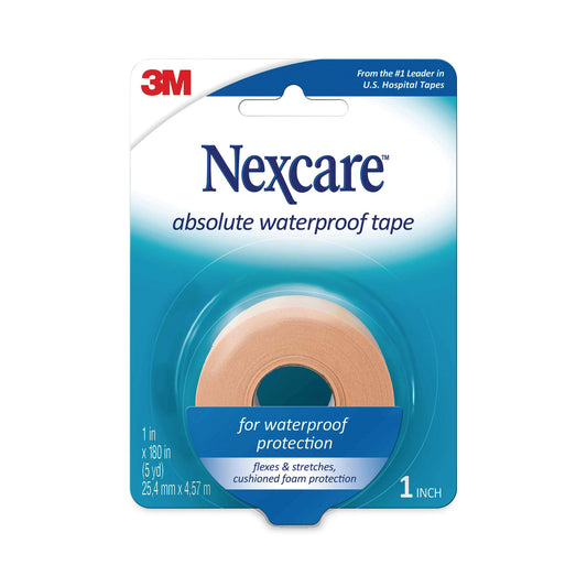 Nexcare Absolute Waterproof First Aid Tape, Foam, 1 x 180 (731)