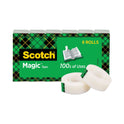 Scotch Magic Tape Refill, 1" Core, 0.75" x 83.33 ft, Clear, 6/Pack (810K6)