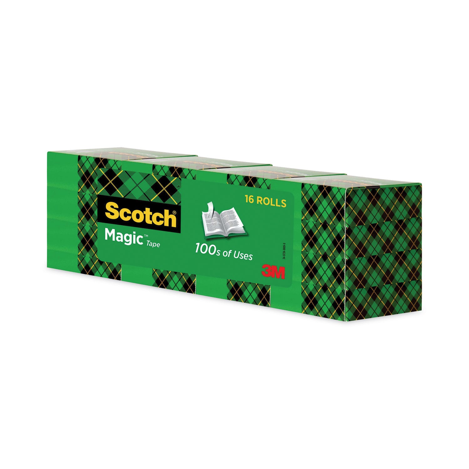 Scotch Magic Tape Value Pack, 1" Core, 0.75" x 83.33 ft, Clear, 16/Pack (810K16)