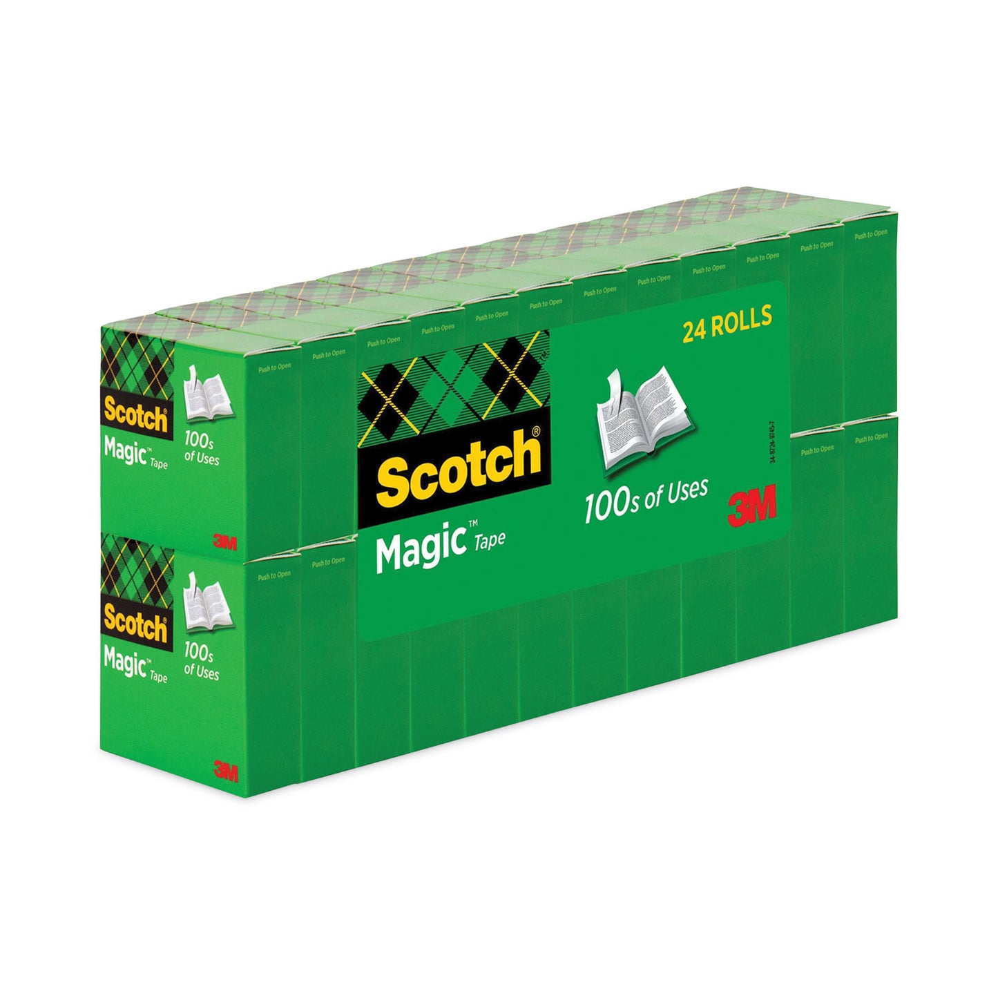 Scotch Magic Tape Value Pack, 1" Core, 0.75" x 83.33 ft, Clear, 20/Pack (810K20)