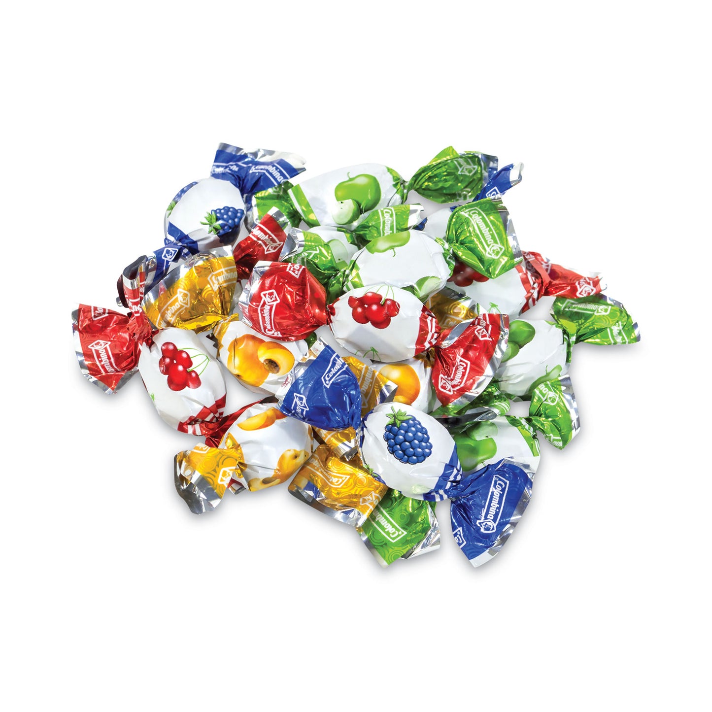 Colombina Delicate Fruit Drops Mini Fruit Filled Assortment, 2.2 lb Bag (26900002)