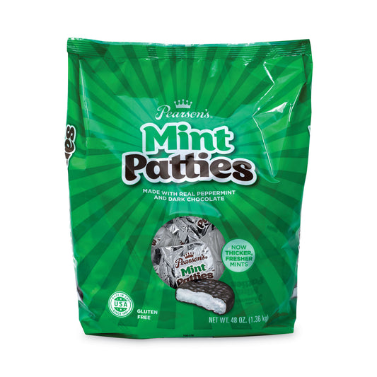 Pearson's Mint Patties,175 Individually Wrapped, 3 lb Bag (20900558)