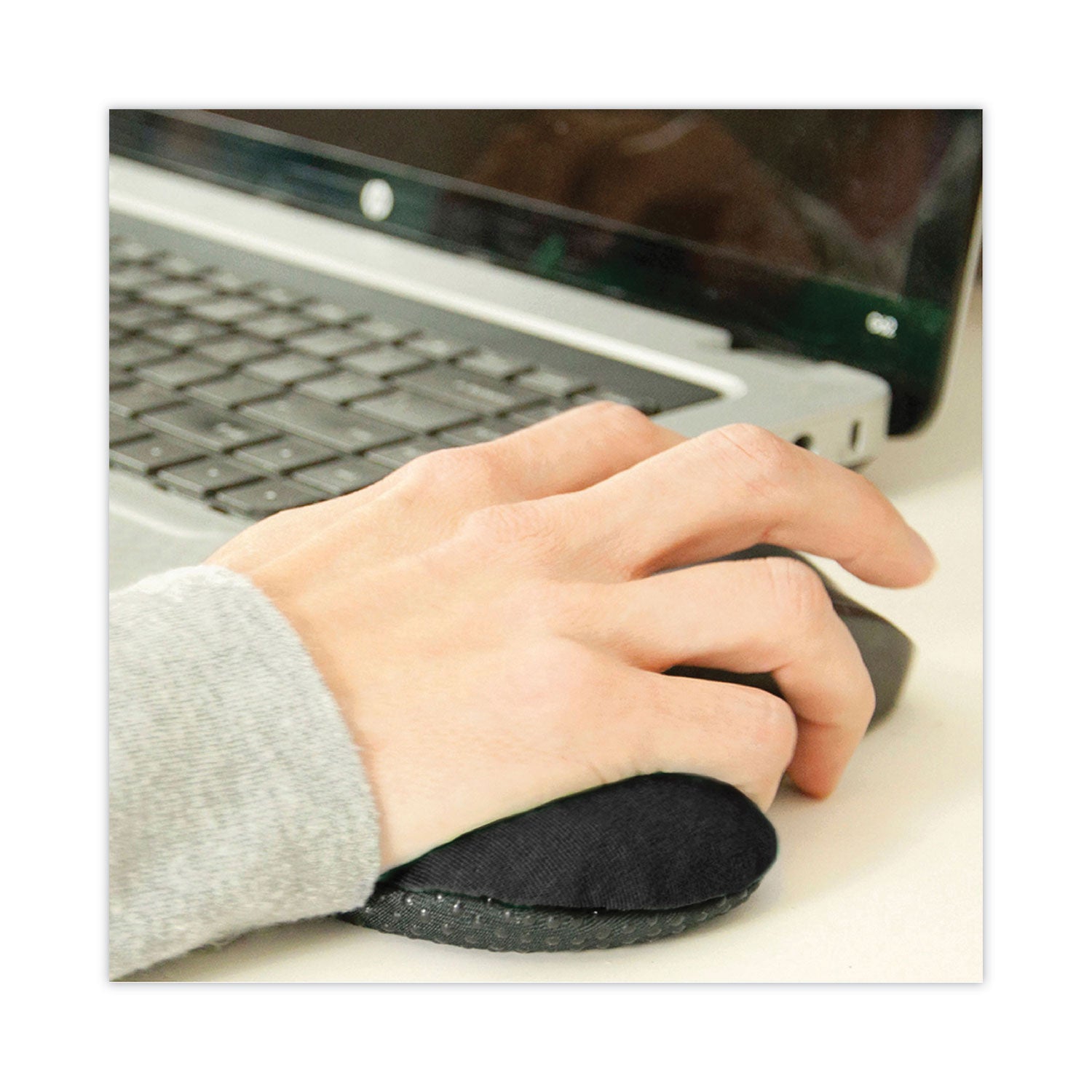 IMAK Le Petit Mouse Wrist Cushion, 4.25 x 2.5, Black (A20212)