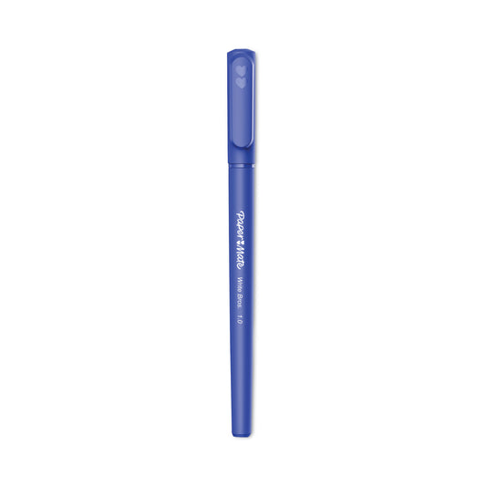 Paper Mate Write Bros. Ballpoint Pen, Stick, Medium 1 mm, Blue Ink, Blue Barrel, Dozen (3311131C)