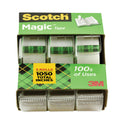 Scotch Magic Tape in Handheld Dispenser, 1" Core, 0.75" x 25 ft, Clear, 3/Pack (3105)