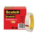 Scotch Transparent Tape, 3" Core, 0.75" x 72 yds, Transparent, 2/Pack (6002P3472)
