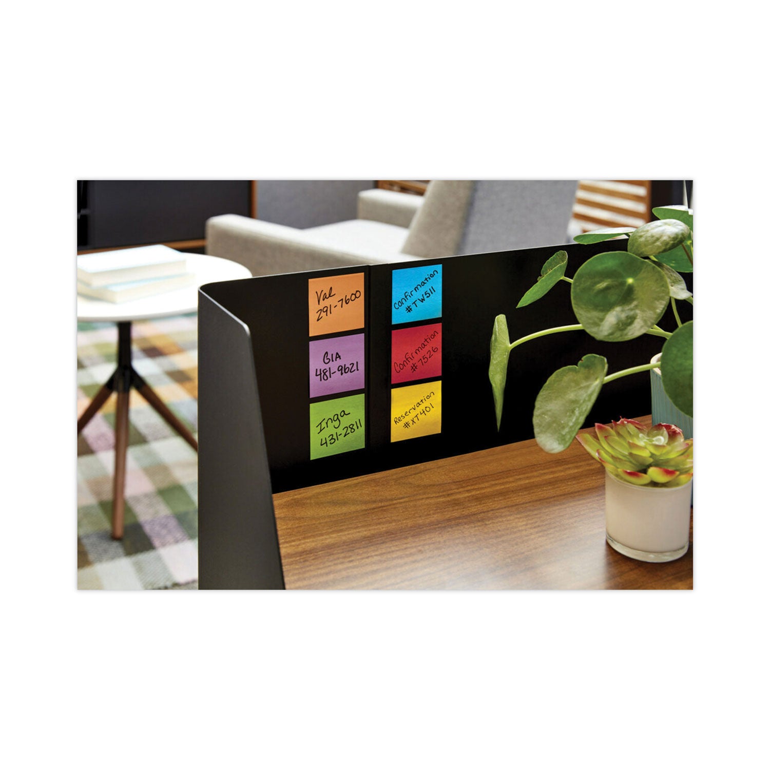 Post-it Pads in Playful Primary Collection Colors, 2" x 2", 90 Sheets/Pad, 8 Pads/Pack (6228SSAN)