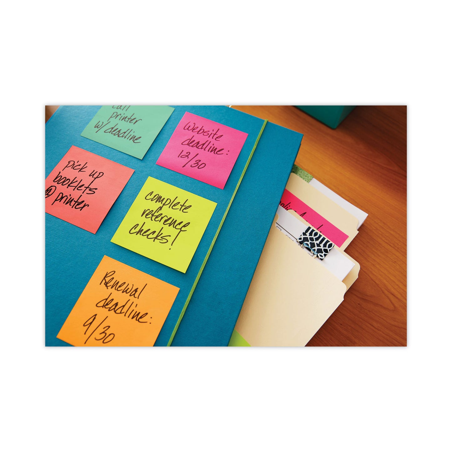 Post-it Original Pads in Poptimistic Collection Colors, 3" x 3", 100 Sheets/Pad, 5 Pads/Pack (6545PK)