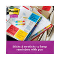 Post-it Pads in Playful Primary Collection Colors, 3" x 3", 90 Sheets/Pad, 5 Pads/Pack (6545SSAN)