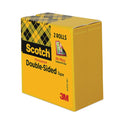 Scotch Double-Sided Tape, 3" Core, 0.5" x 36 yds, Clear, 2/Pack (6652P1236)