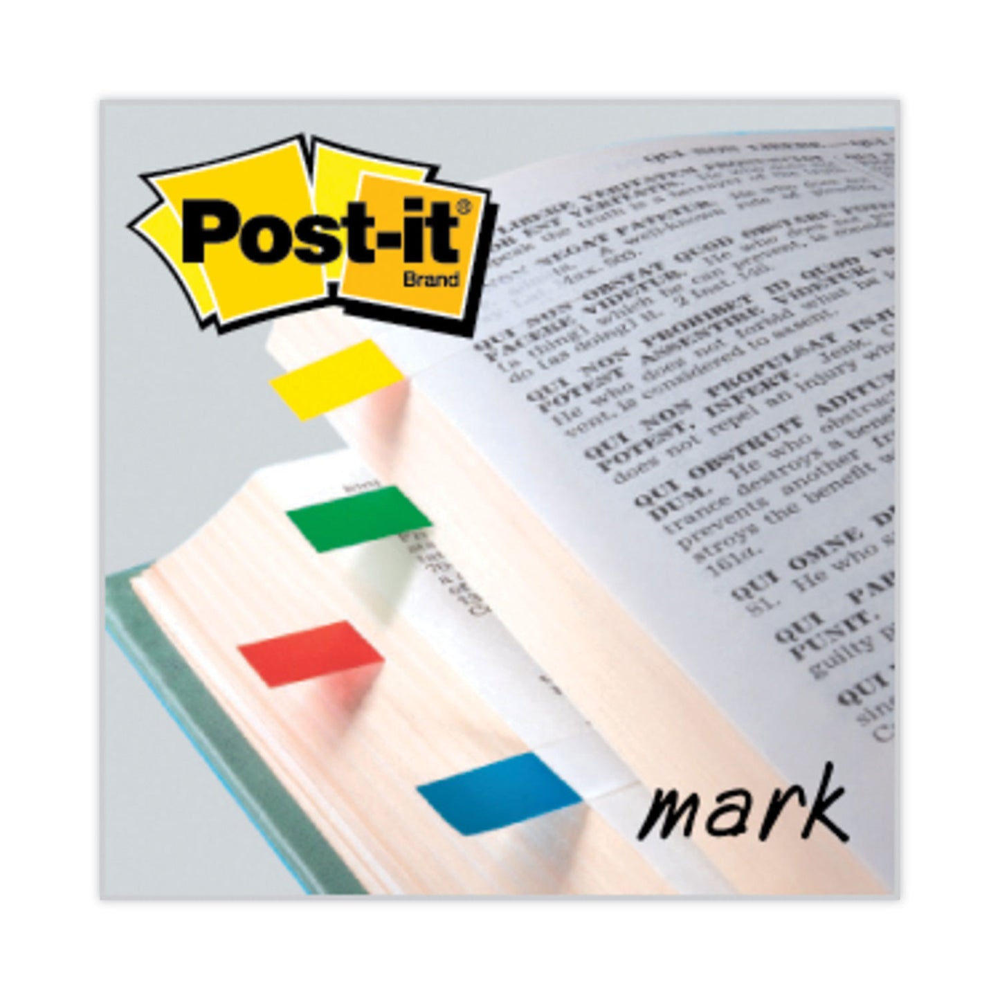 Post-it Small Page Flags in Dispensers, 0.5 x 1.75, Assorted Primary, 35/Color, 4 Dispensers/Pack (6834)