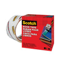 Scotch Book Tape, 3" Core, 2" x 15 yds, Clear (8452)