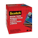 Scotch Book Tape, 3" Core, 4" x 15 yds, Clear (8454)