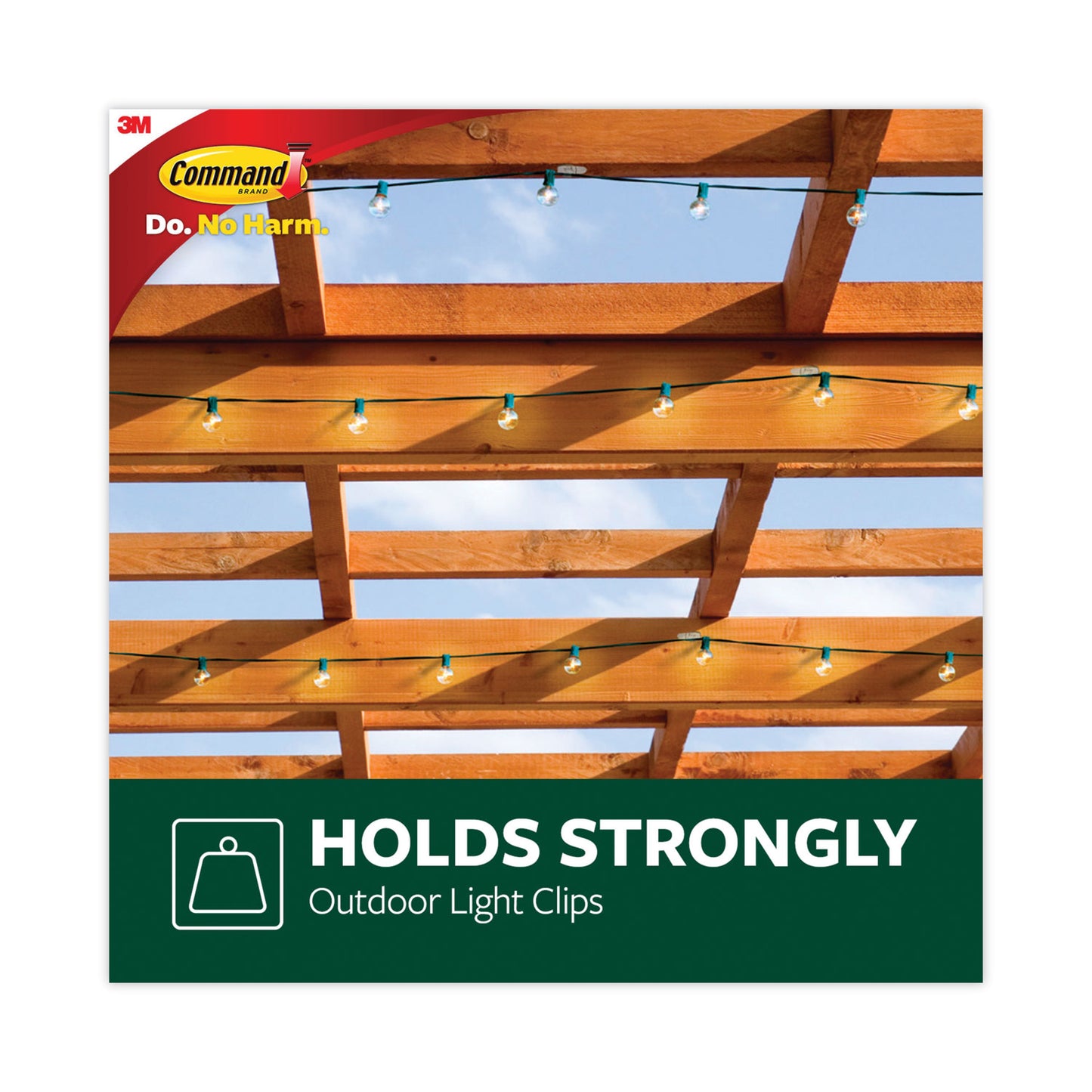 Command All Weather Hooks and Strips, Small, Plastic, Clear, 16 Clips and 20 Strips/Pack (17017CLRAWES)